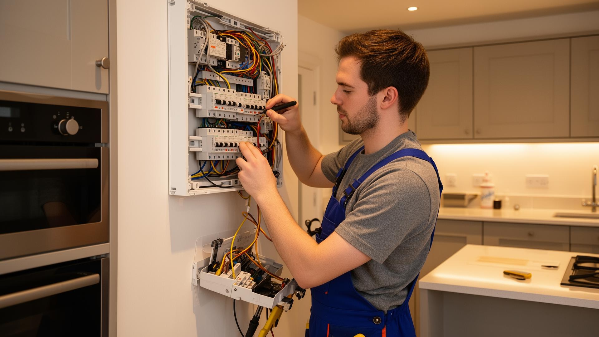 Engineer providing maintenance services for homeowners