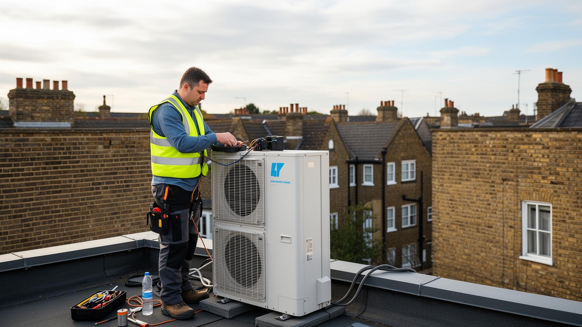 Engineer providing maintenance services for property managers