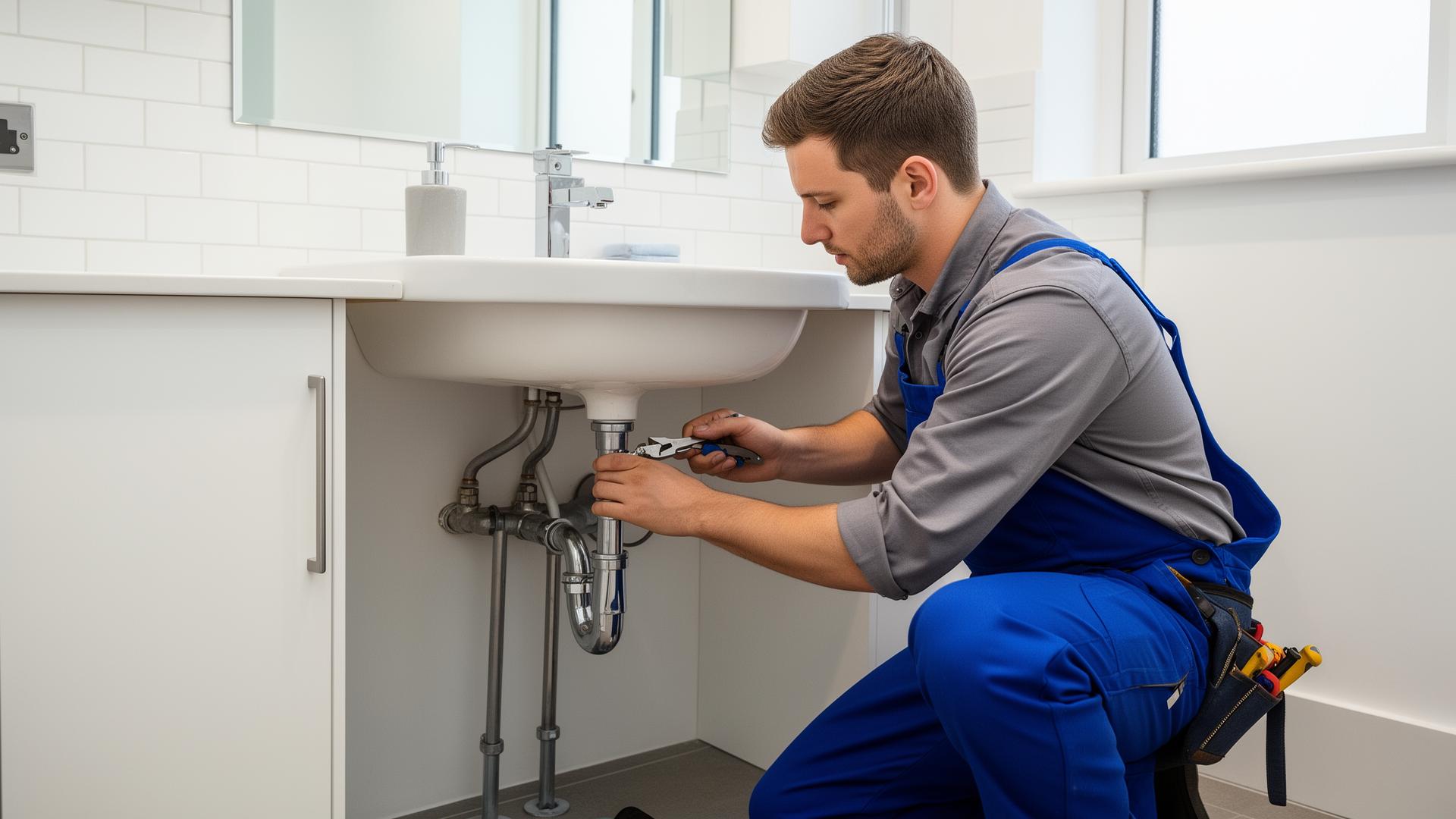 Engineer providing maintenance services for tenants